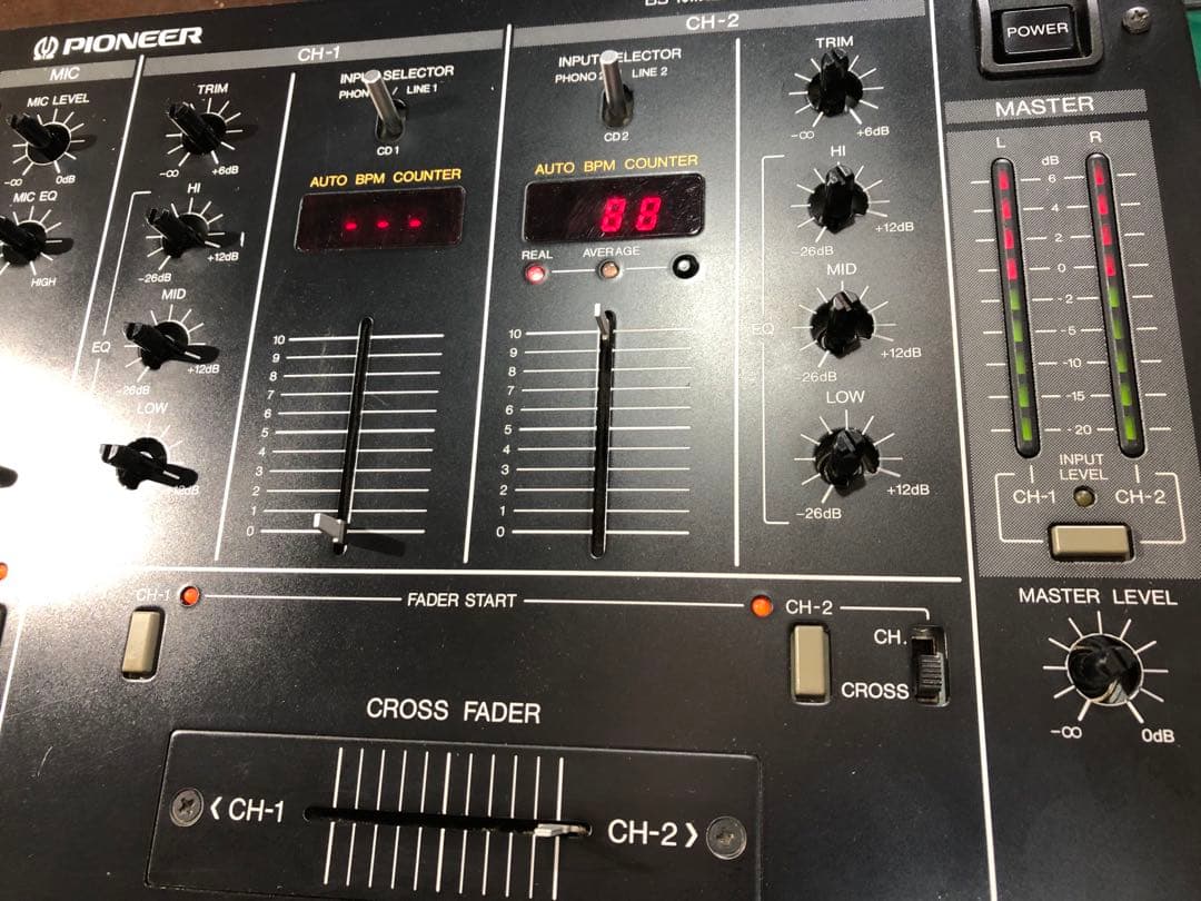 pioneer dj パイオニア　DJM-300 黒　フェーダーメンテナンス