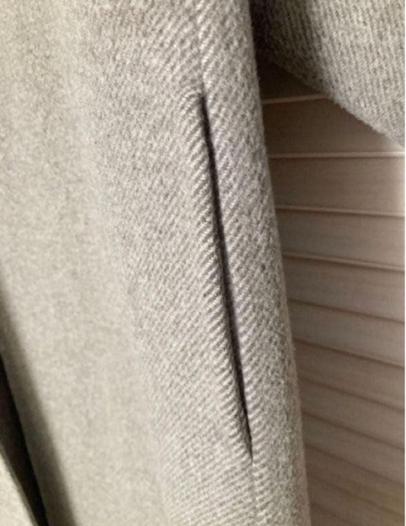 HYKE DOUBLE FACE TRENCH グレー サイズ2