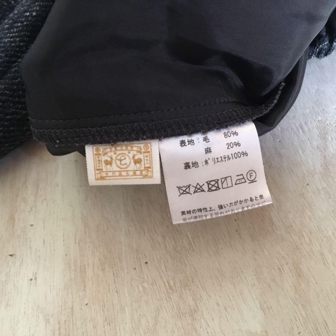 中川政七商店　ウール麻ツイード　ロングキュロット