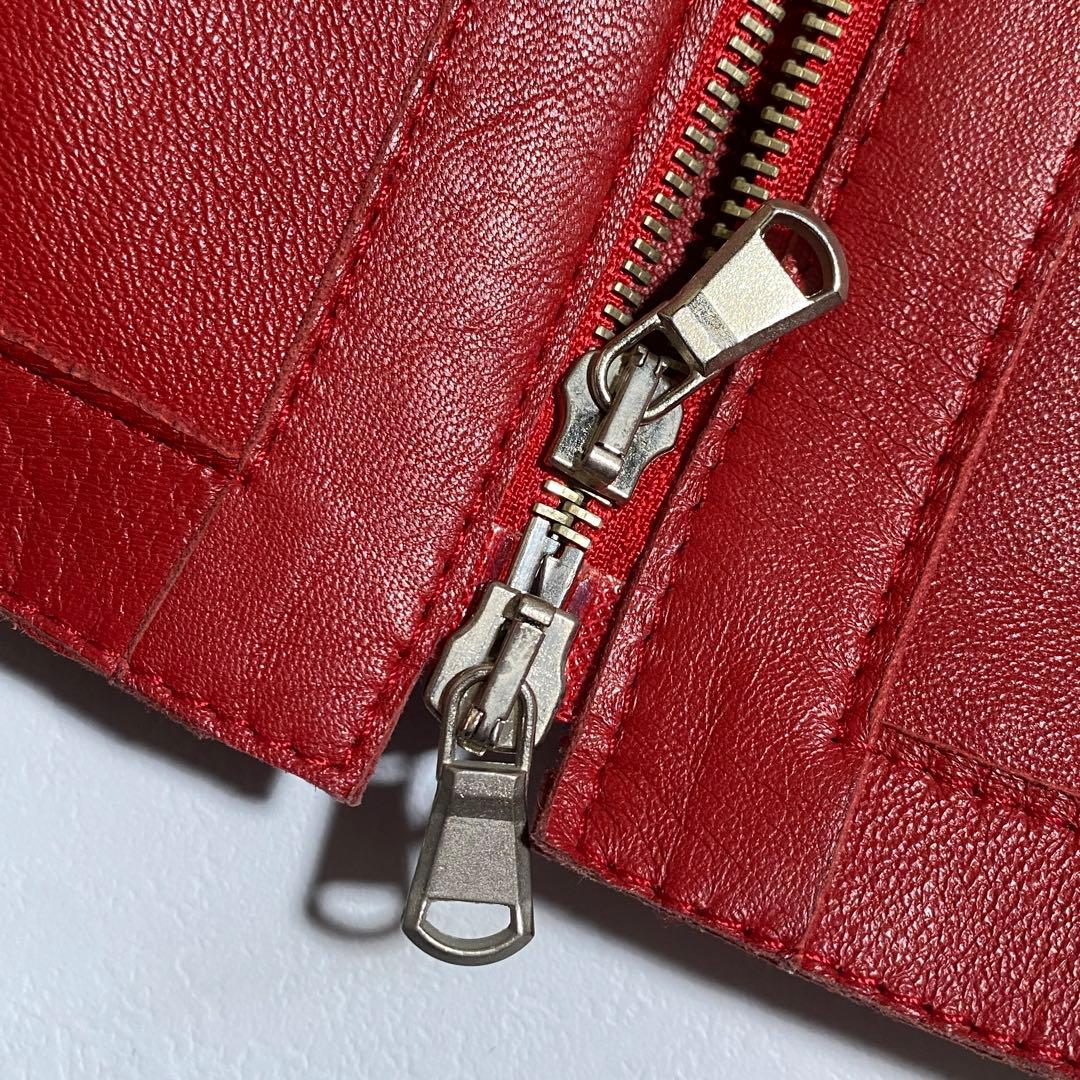 未使用級♡PIEROTUCCI 羊革レザージャケット イタリア製 定価10万円