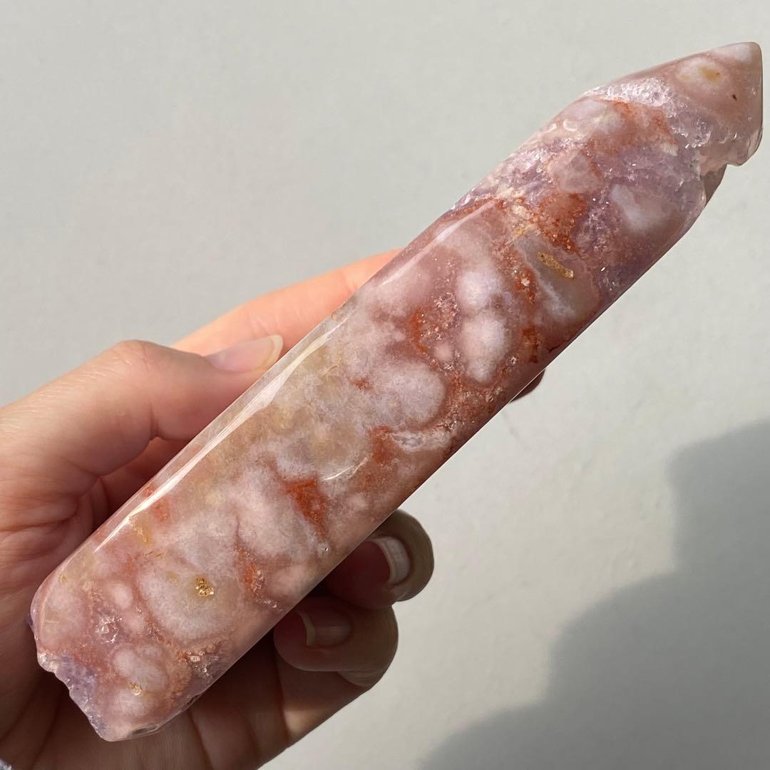 ★★★破格大特価【 高品質 ピンクアメジスト フラワーアゲートドゥルージー