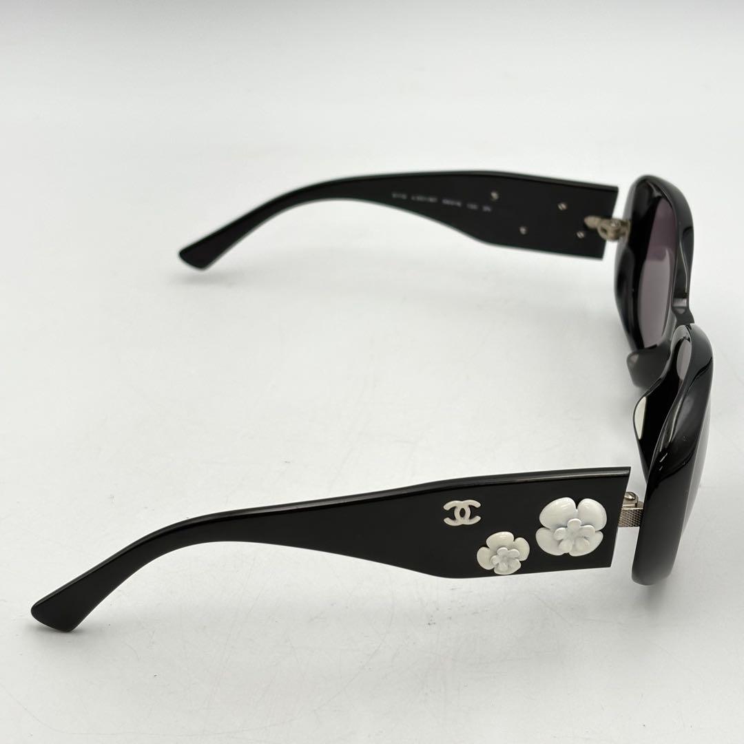 シャネル カメリア サングラス レディース ブラック 0831-S6697t