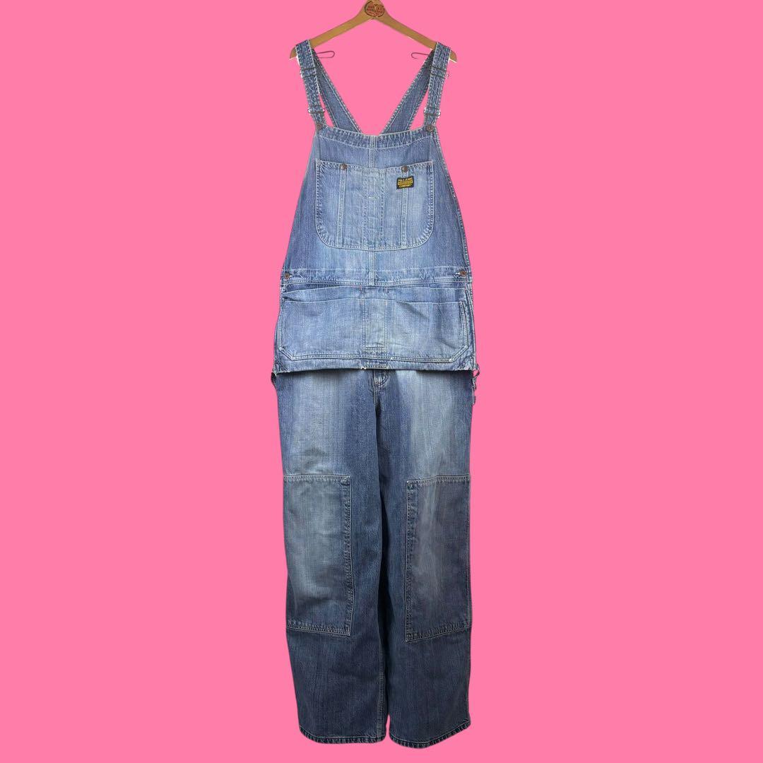 90s Polo Jeans Co Workwear デニムオーバーオール XL