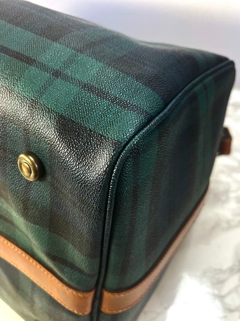 POLO ポロ ラルフローレン ボストンバッグ 2way チェック カデナ/キー