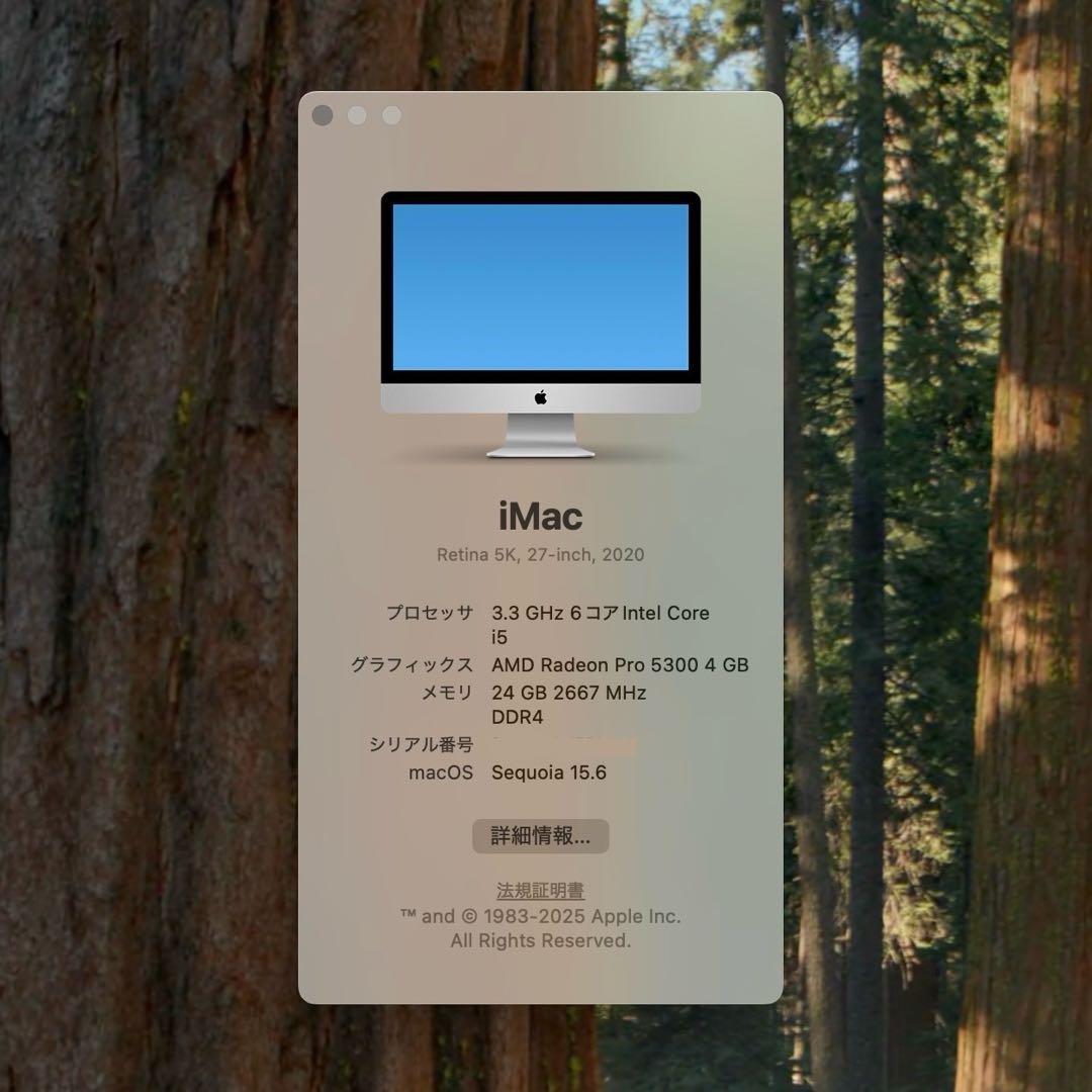 iMac 27”2020 Core i5 外付けWindows付き