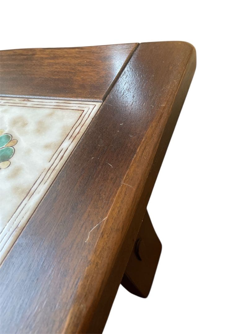 ヴィンテージ　タイルトップローテーブル