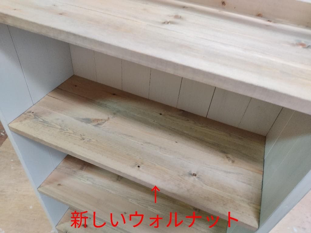 サイズオーダー可！●超ワイド6枚パタパタキャビネット●シャビーブラウン受注製作