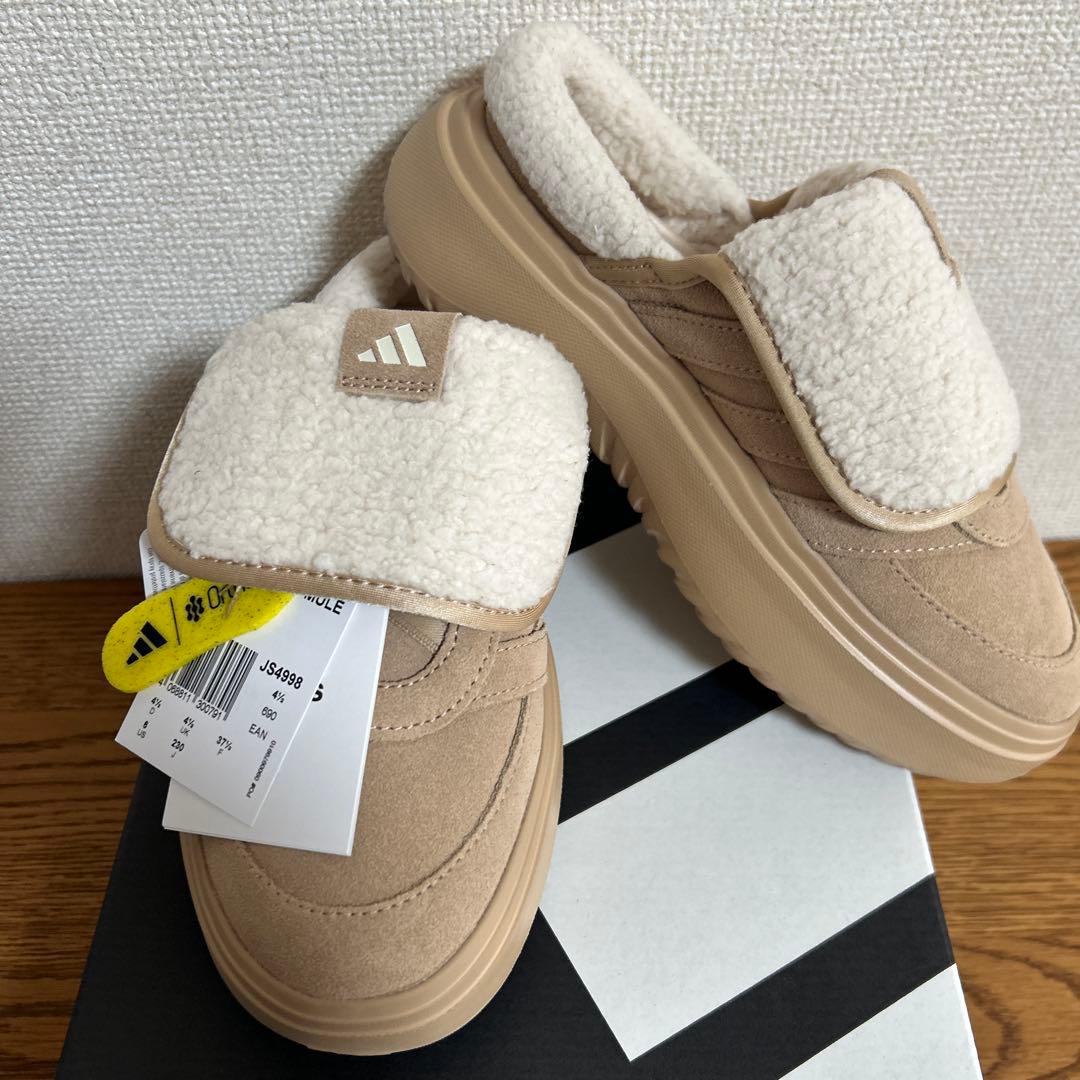 【韓国限定】adidas アディダス23.0㎝ ボア付き サンダル