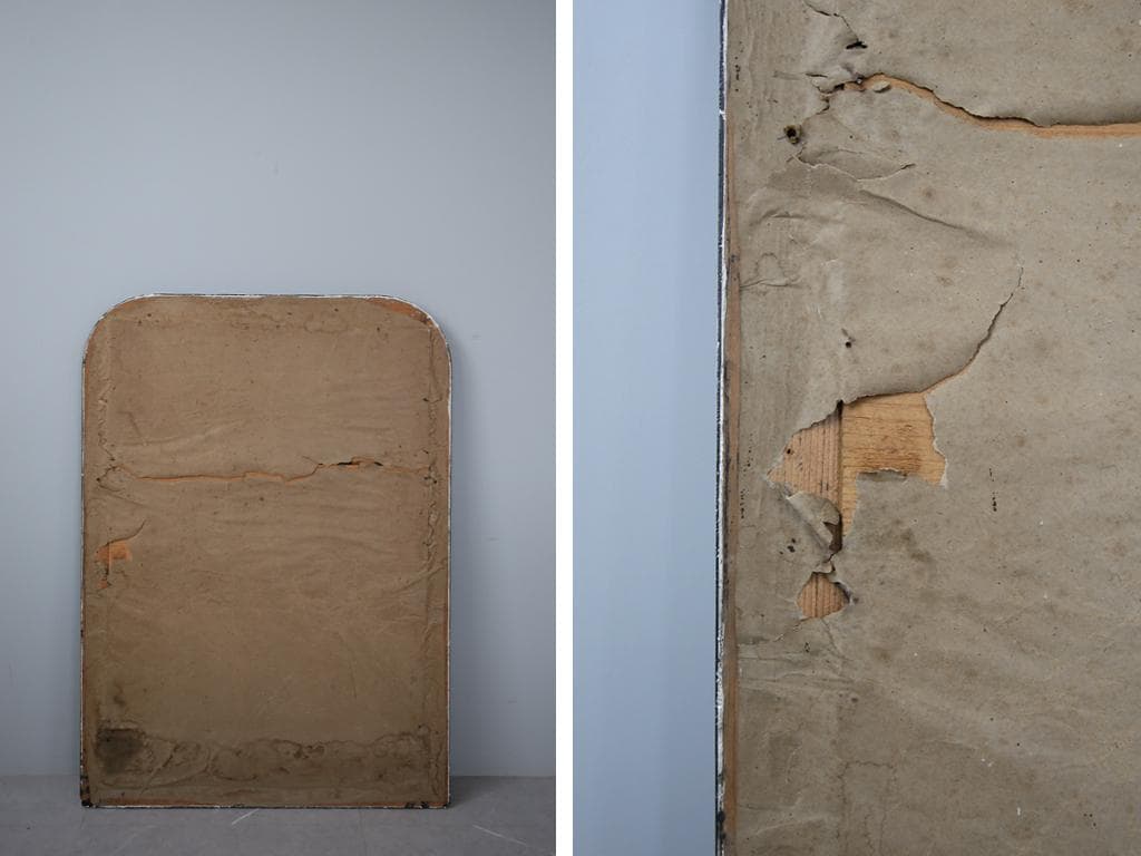 フランスアンティークナポレオン3世様式ミラー/壁掛け鏡ウォールミラー54-199