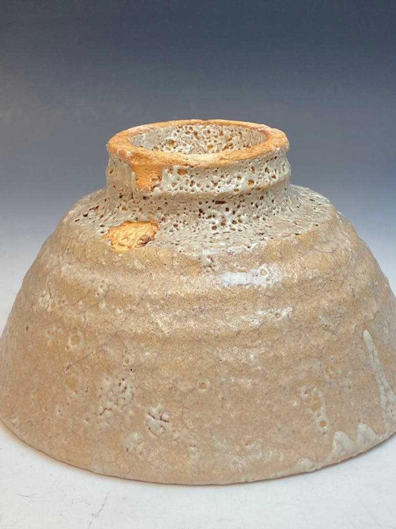 末岡陶五郎 作 萩焼井戸形茶碗 共箱 茶道具