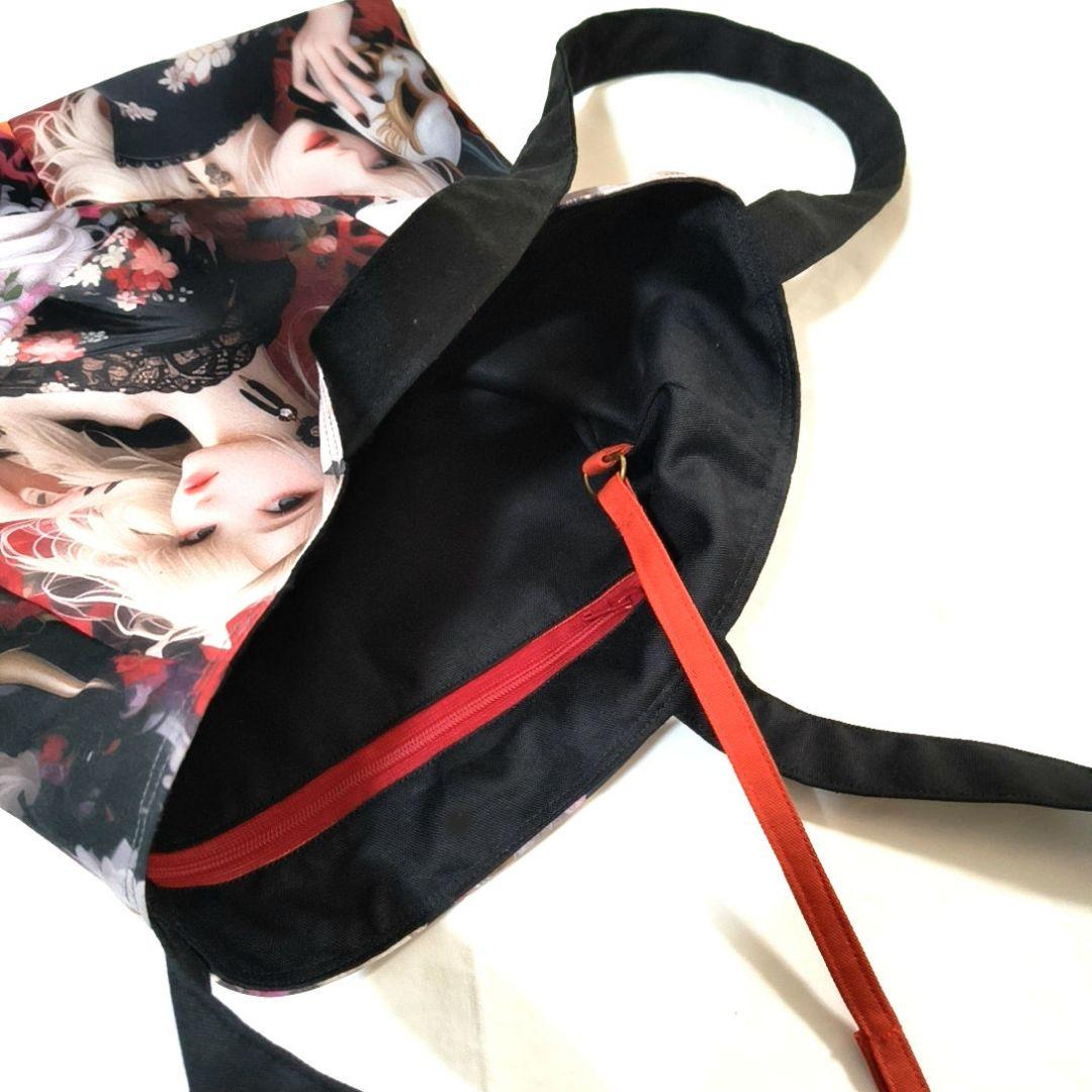 La luna様】ハンドメイドオーダー★女の子★大容量フラットトートバッグ　3点