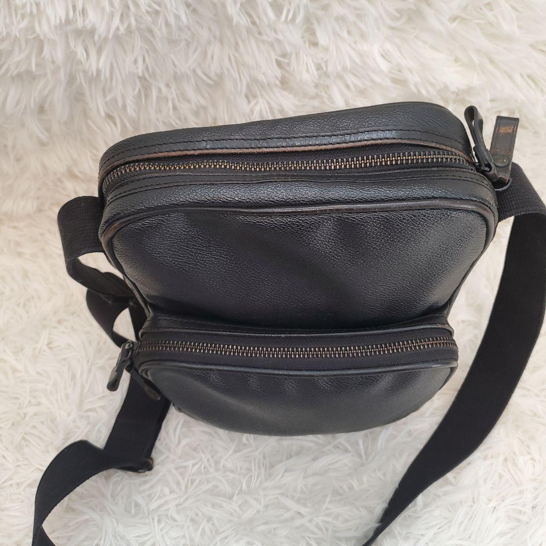 ⭐極美品⭐PORTER ブラック ショルダーバッグ pvc×レザー