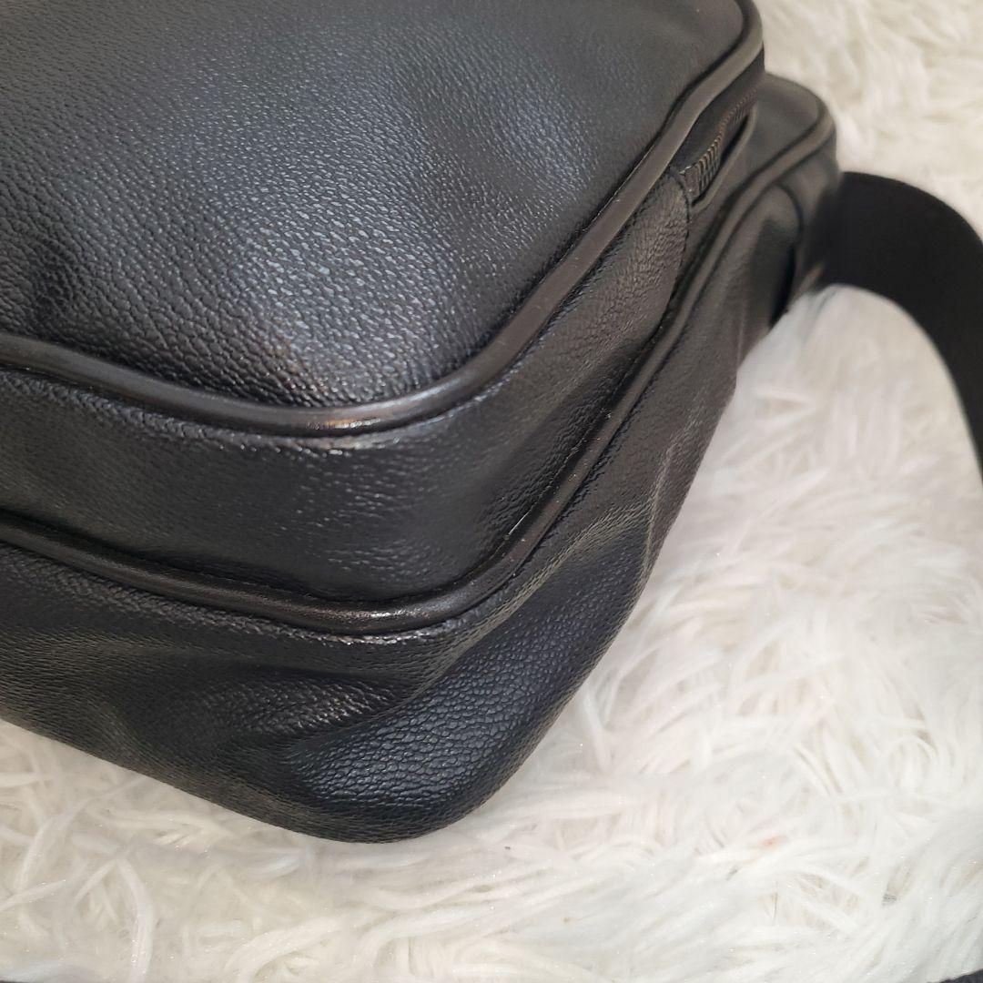 ⭐極美品⭐PORTER ブラック ショルダーバッグ pvc×レザー
