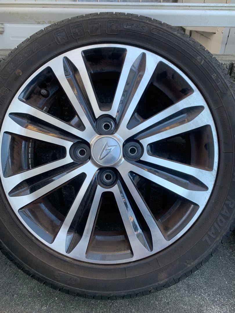 【送料込み】タントカスタム　純正アルミホイール、タイヤセット４本