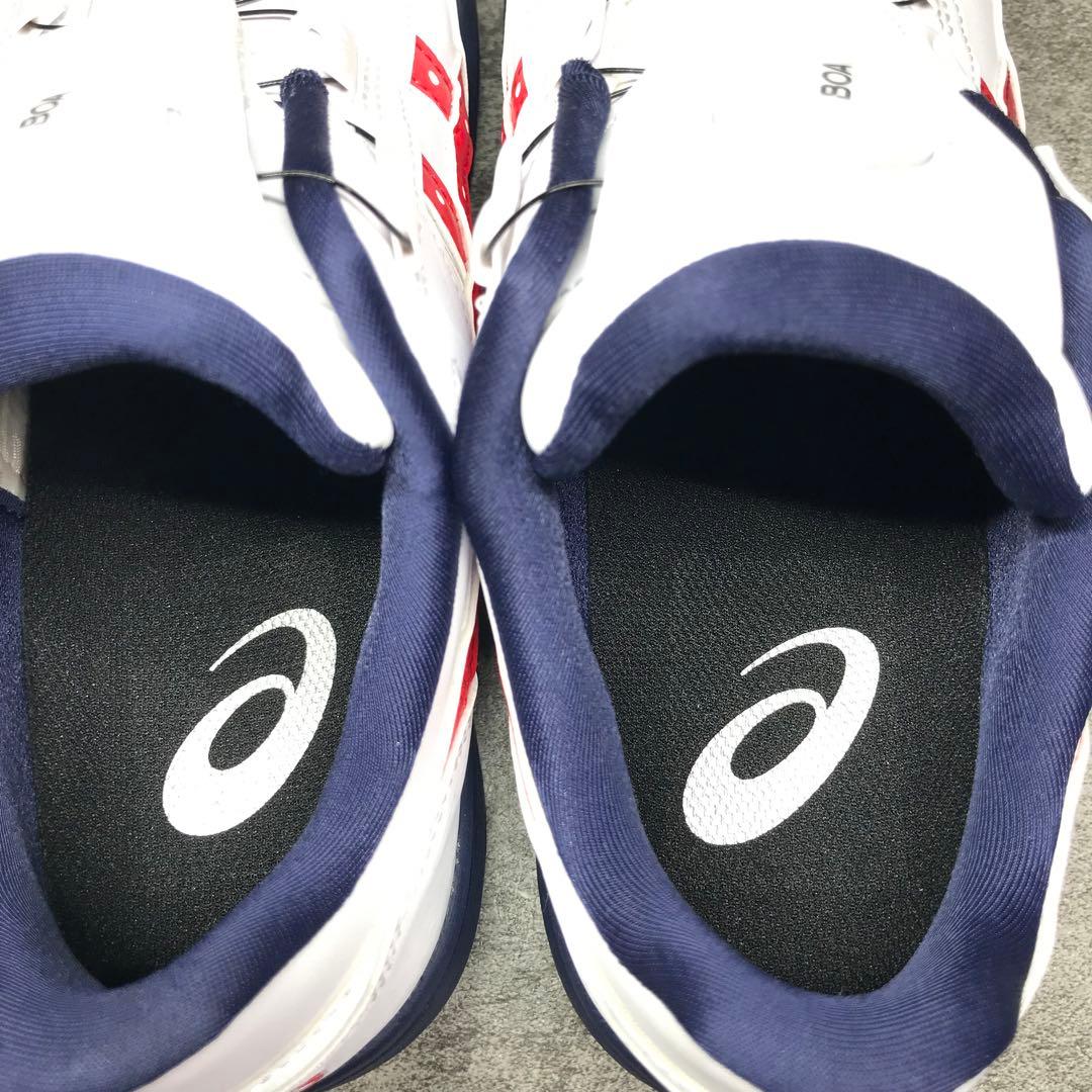 【未使用】asics BOA 安全靴 1273A029 26㎝ 白/紺/赤