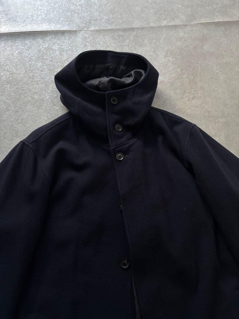 Yohji Yamamoto POUR HOMME ダッフルコート ネイビー