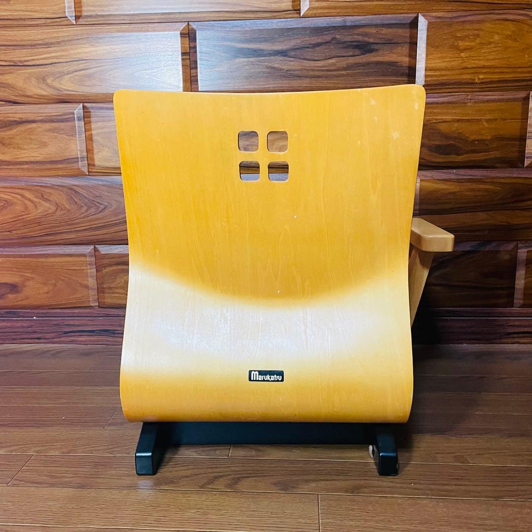 【超希少】マルカツ 高座椅子 肘置き アームチェア 旅館 2脚セット ピンク