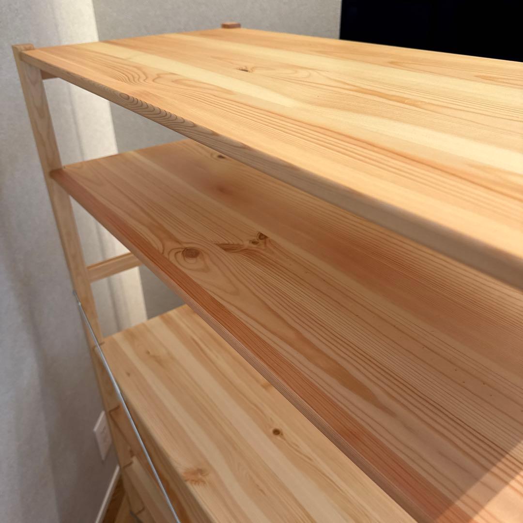 無印良品　パイン材ユニットシェルフ　８６ｃｍ幅　中　棚板2枚付き