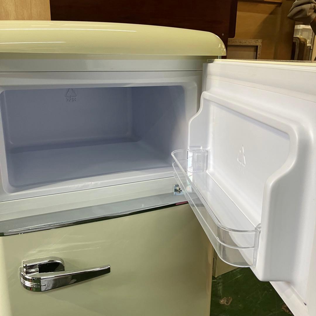 冷蔵庫 一人暮らし おしゃれ 冷凍冷蔵庫 81L ノンフロン冷凍冷蔵庫 レトロ