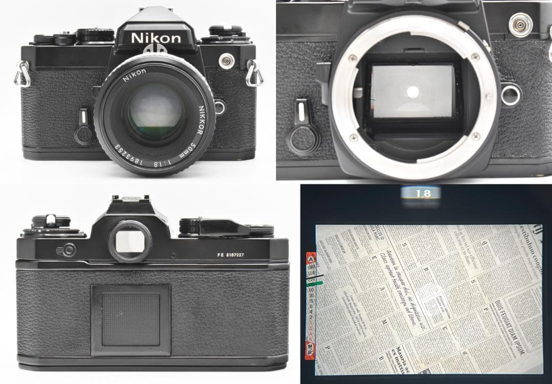 フィルムカメラ Nikon FE NIKKOR 50mm F1.8