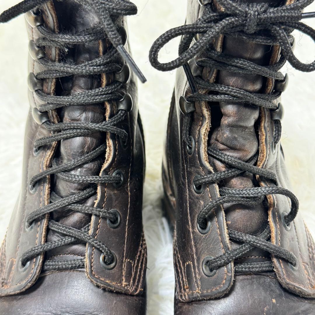 【希少・USA製】FRYE フライ ロガーブーツ 6M（24cm）ビブラムソール