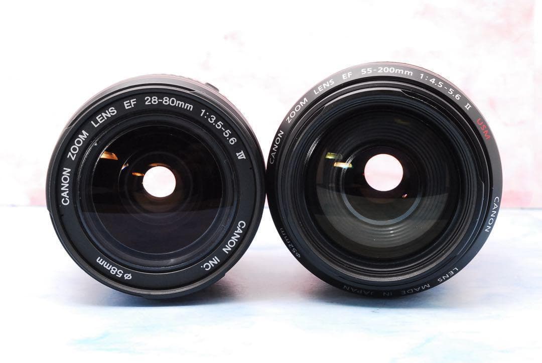 Canon Kiss X7☆望遠レンズ付Wレンズ☆小型＆軽量☆一眼レフカメラ