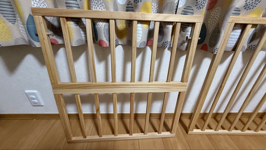 yamatoya トール　Wオープンベビーベッド　ナチュラル