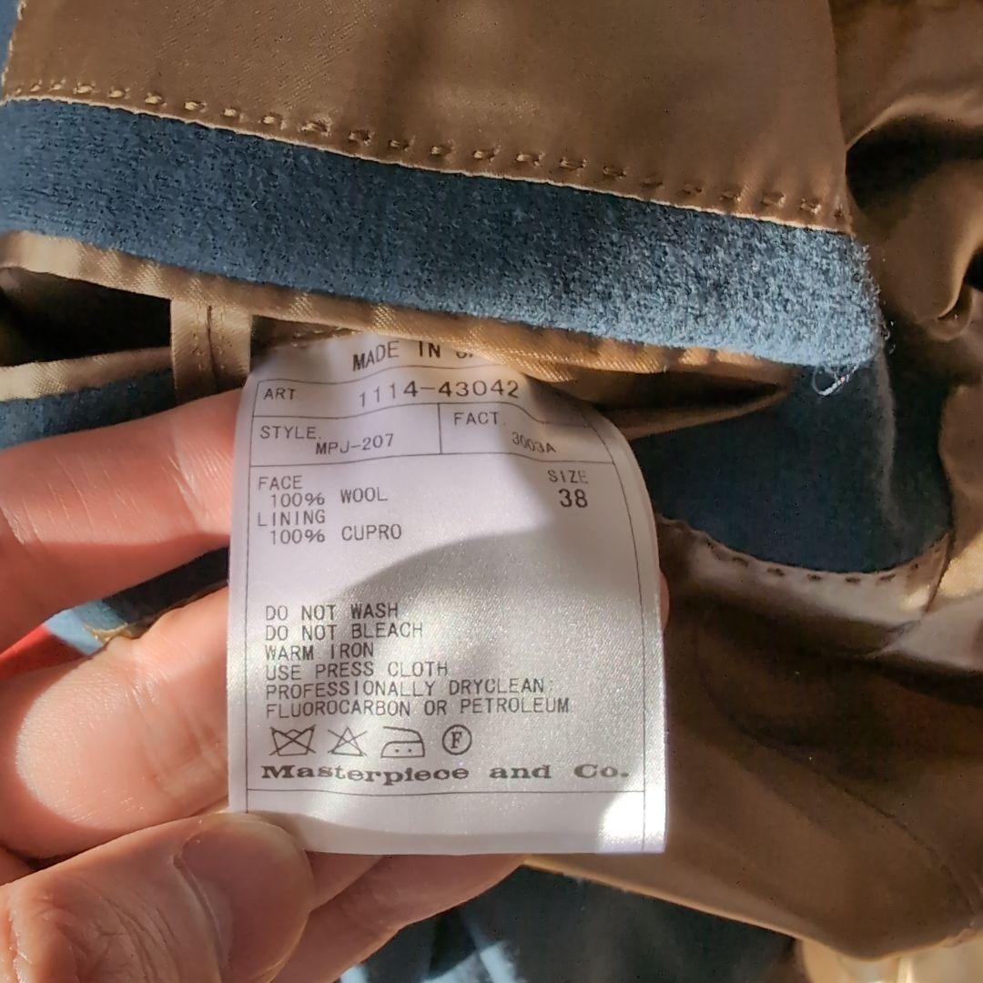 SCYE ウール ダブルブレスト スーツ ダスティブルー