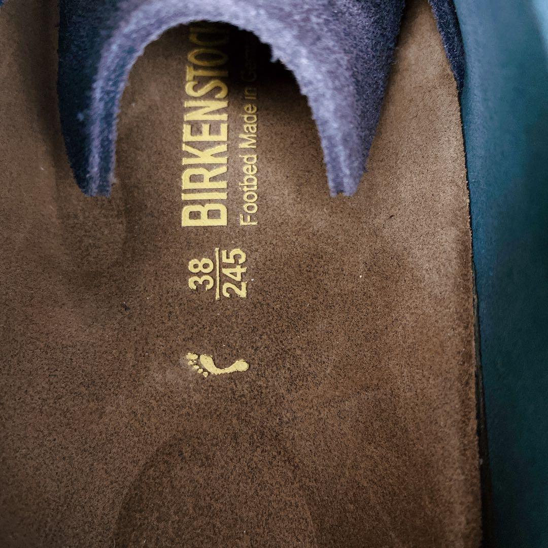 【ほぼ新品】ビルケンシュトック モンタナ 38 ネイビー スエード レザー