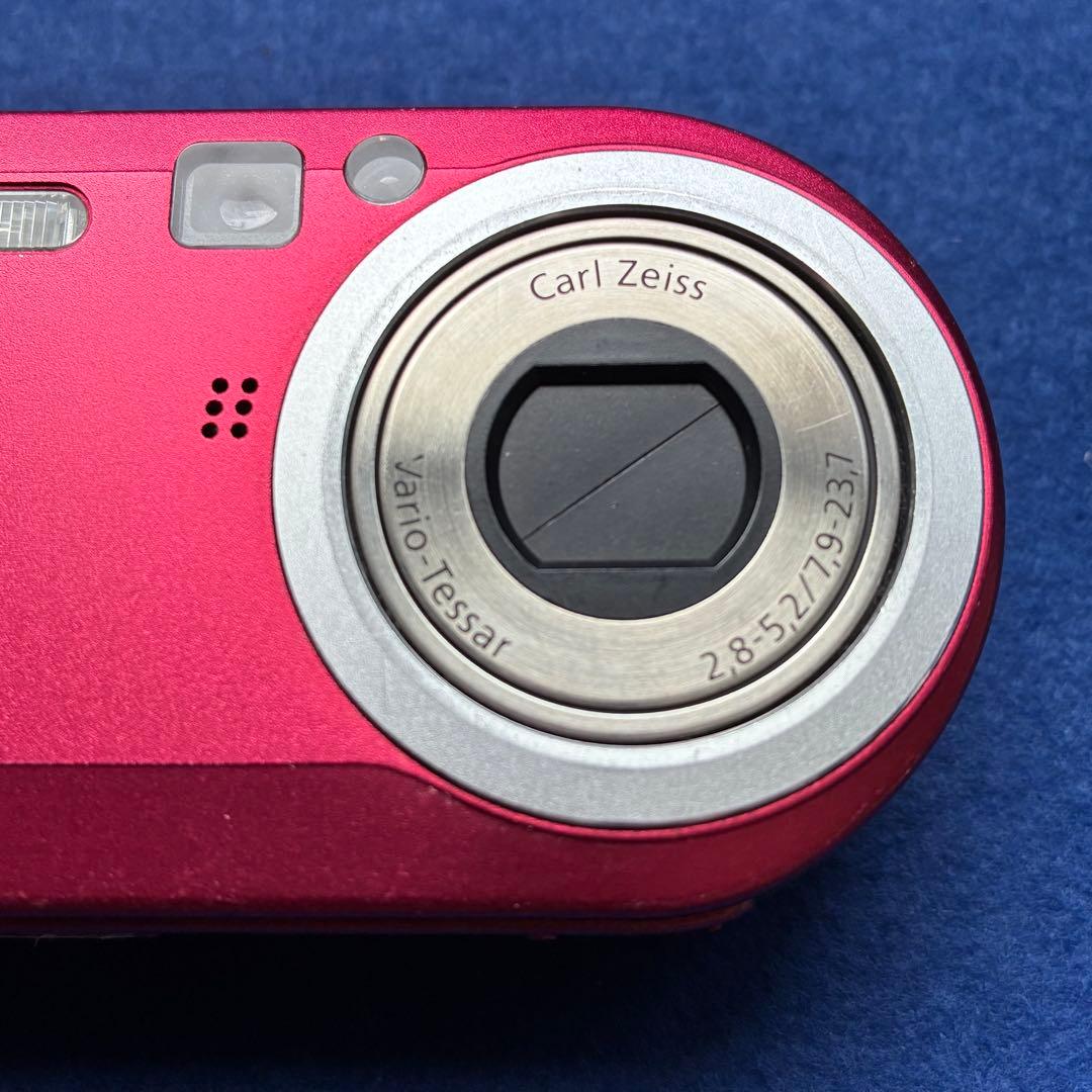 【箱・ほぼ付属品完備／完動品】SONY Cyber-shot DSC-P100赤