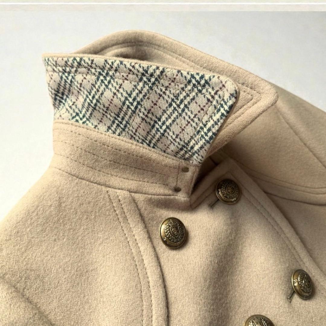 美品✨バーバリーブルーレーベル ウールPコート ベージュ 通勤 秋冬