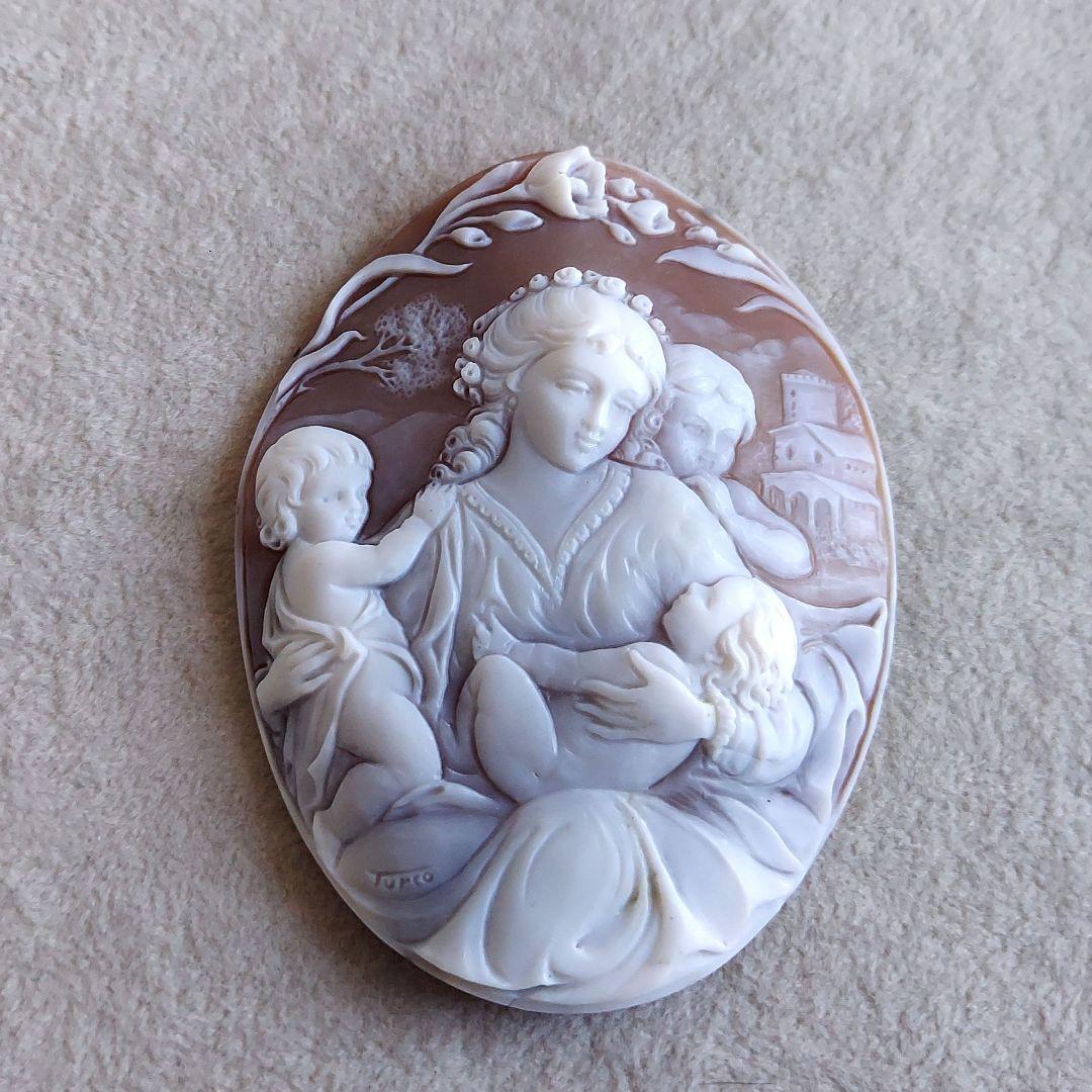 幸せの形　母の愛　シェル　カメオ　ルース