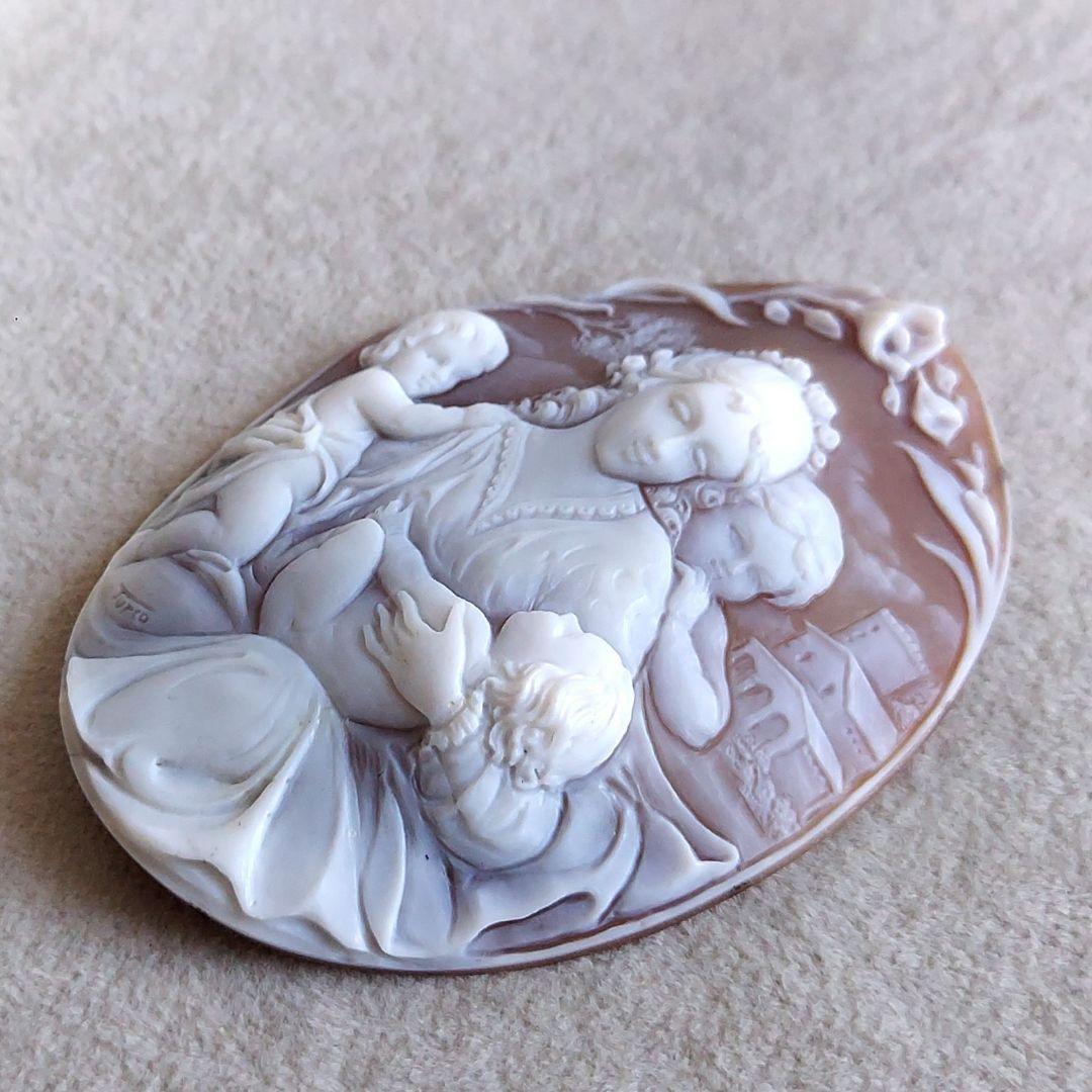 幸せの形　母の愛　シェル　カメオ　ルース