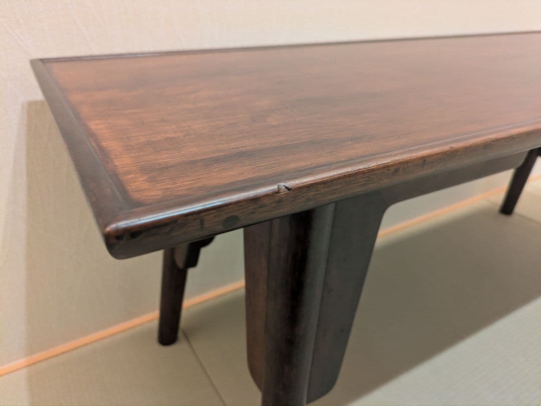 【松本民芸家具】 ローテーブル 座卓 和モダン ビンテージ 天板塗装補修済