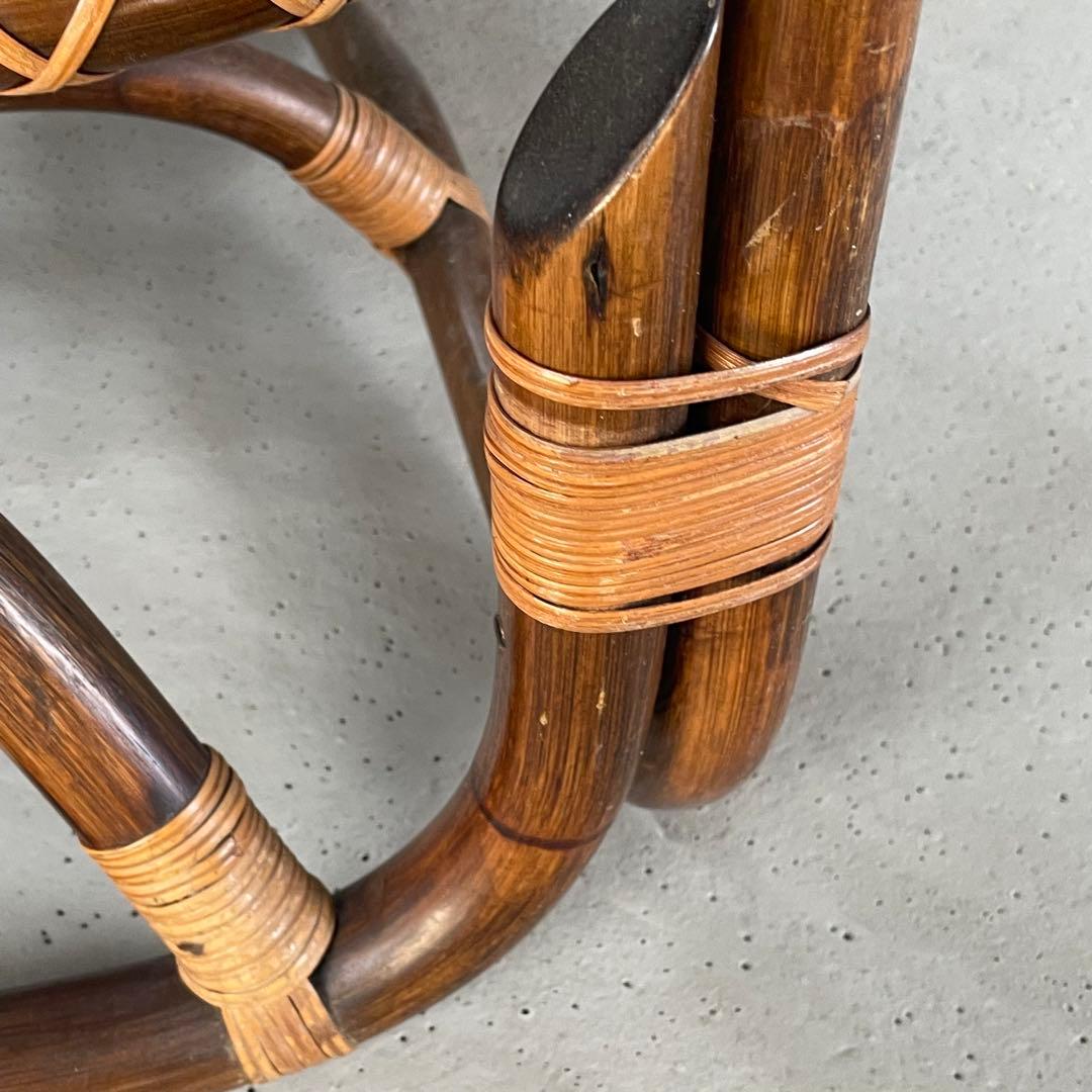 ② 【マルニ木工】ラタンチェア　籐　ヴィンテージ　レトロ　家具　２脚出品中！
