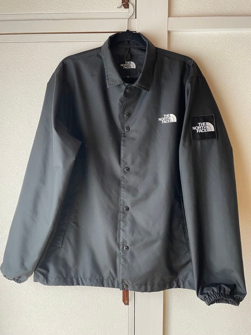 美品 ノースフェイス コーチジャケット 黒 XL