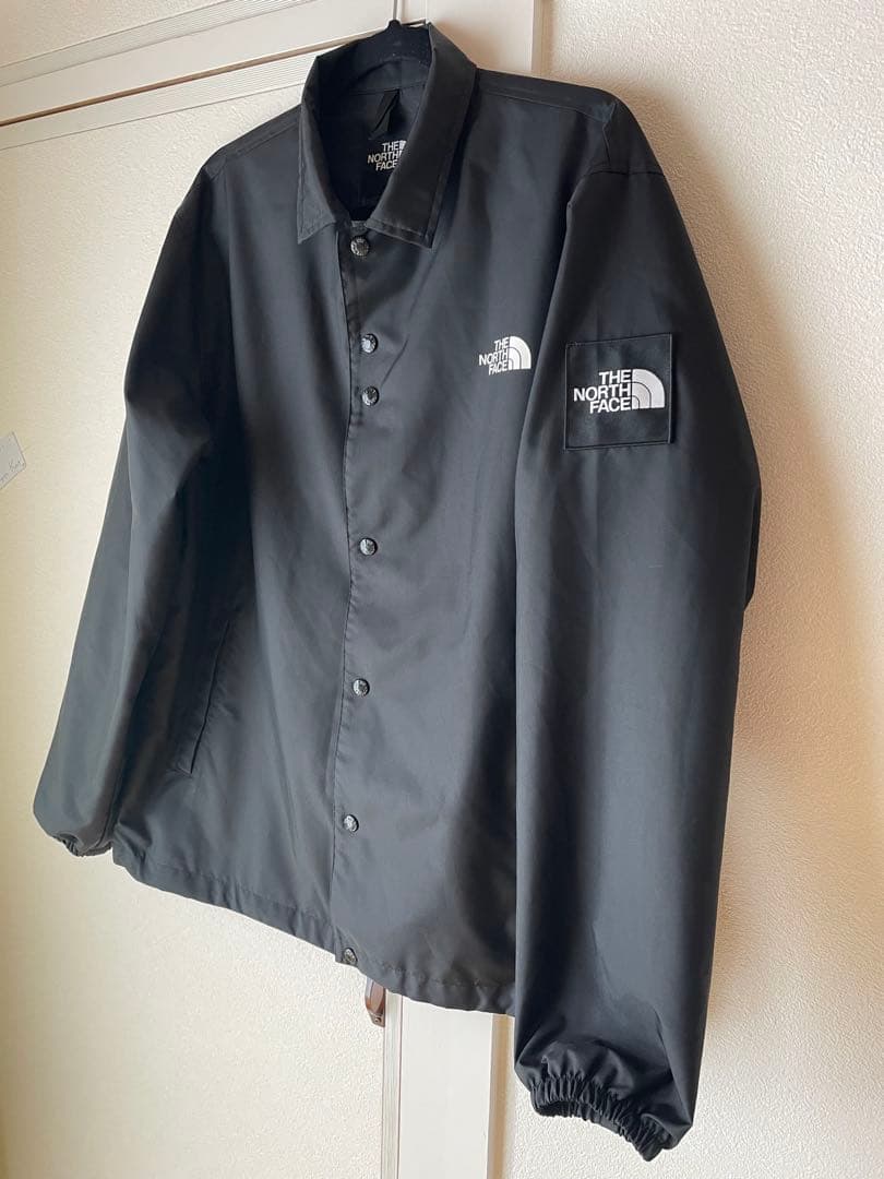 美品 ノースフェイス コーチジャケット 黒 XL