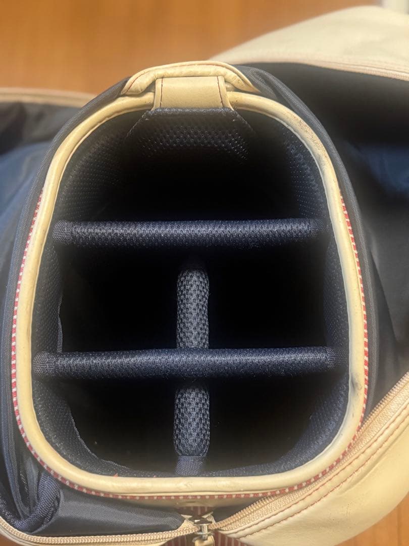 アディダス　キャスター付き　ゴルフ　キャディバック　ヒッコリー生地