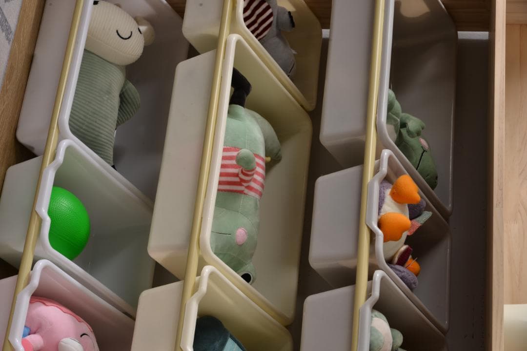 おもちゃ収納ラック ラージサイズ 幅103cm 子ども用家具 木製 収納ケース