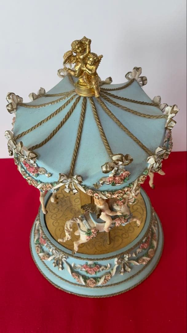 【ビンテージ 】フランクリンミント カルーセルオルゴール 天使