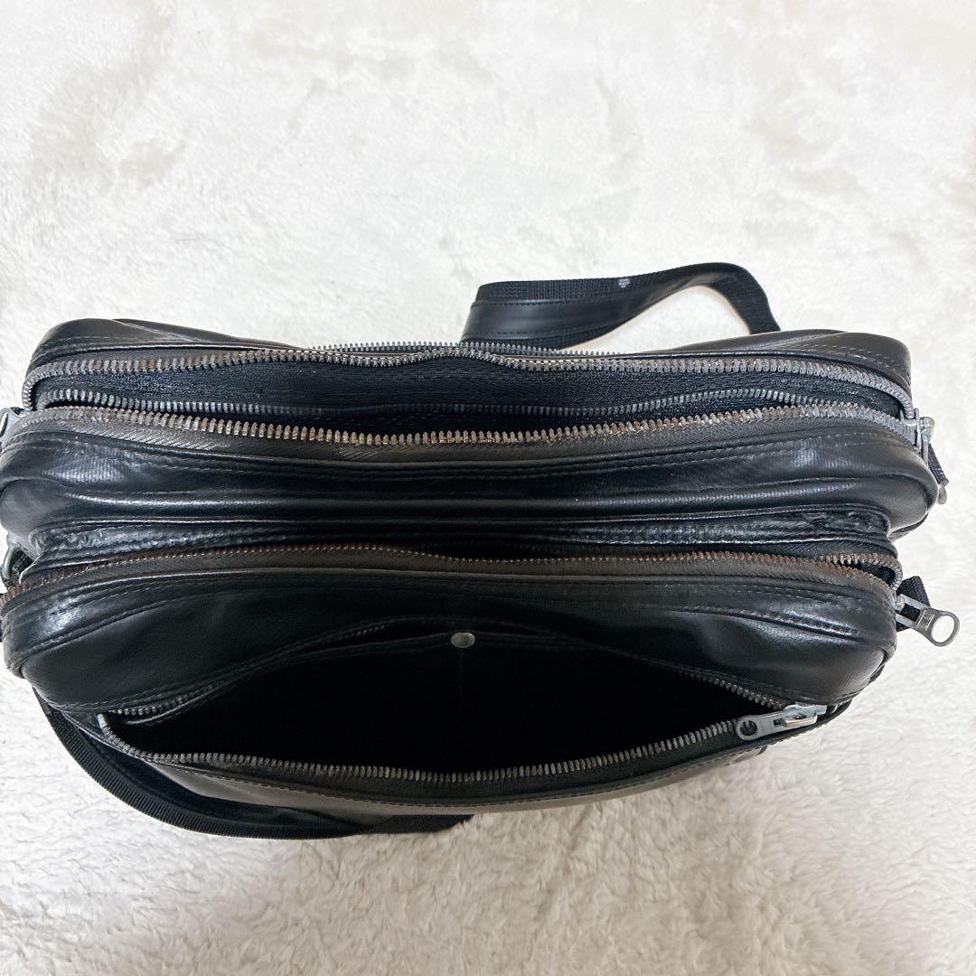 ラゲッジレーベル　LUGGAGE LABEL ニューライナー　ブラック　青バツ