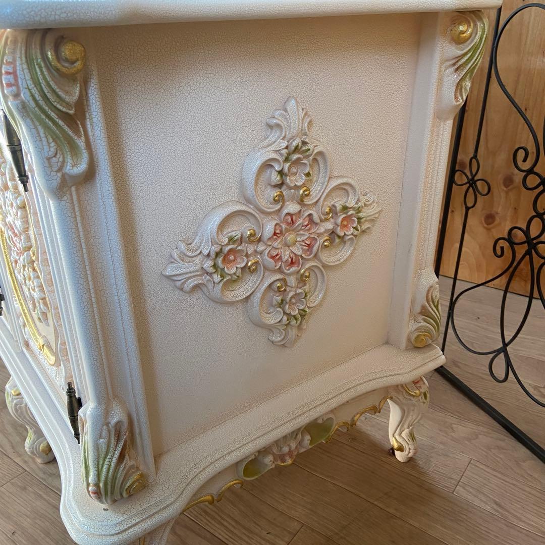 テレビボード　ロココ調　猫脚 プリンセス ヨーロピアン 姫系　花柄⑤