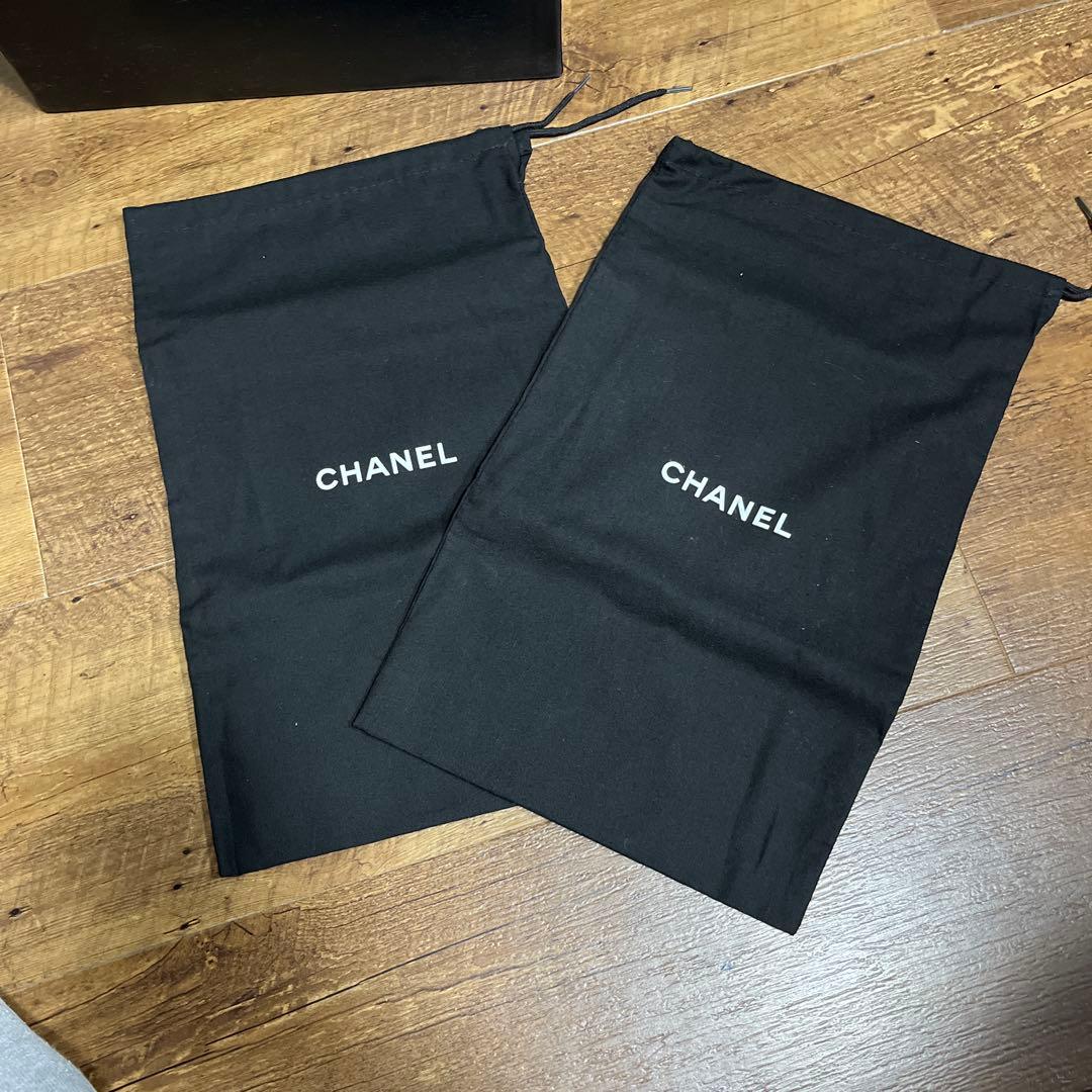 CHANEL ホワイト サンダル 中ヒール36C