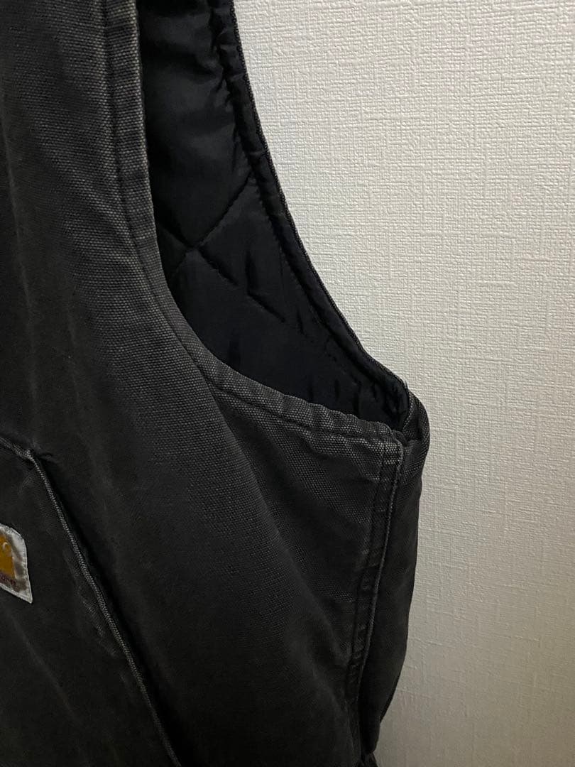 USA製　90s カーハート Carhartt ダックベスト BLK ブラック