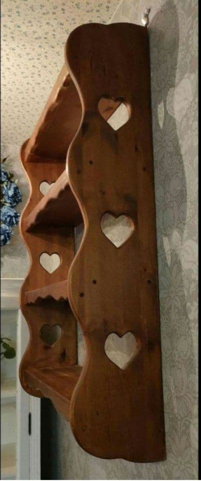 0904:壁掛け4段シェルフ　北欧・アメリカンタイプ 　未使用品