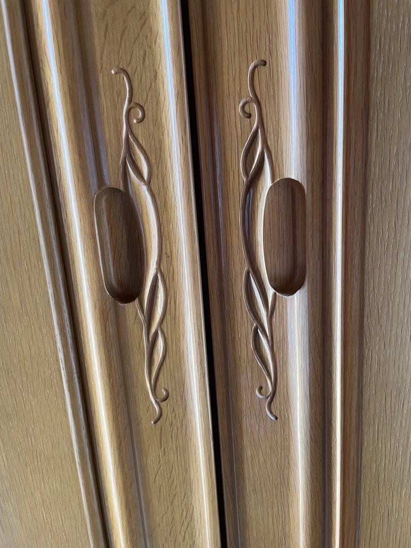 婚礼　和ダンス　桐木目調 3扉衣類収納