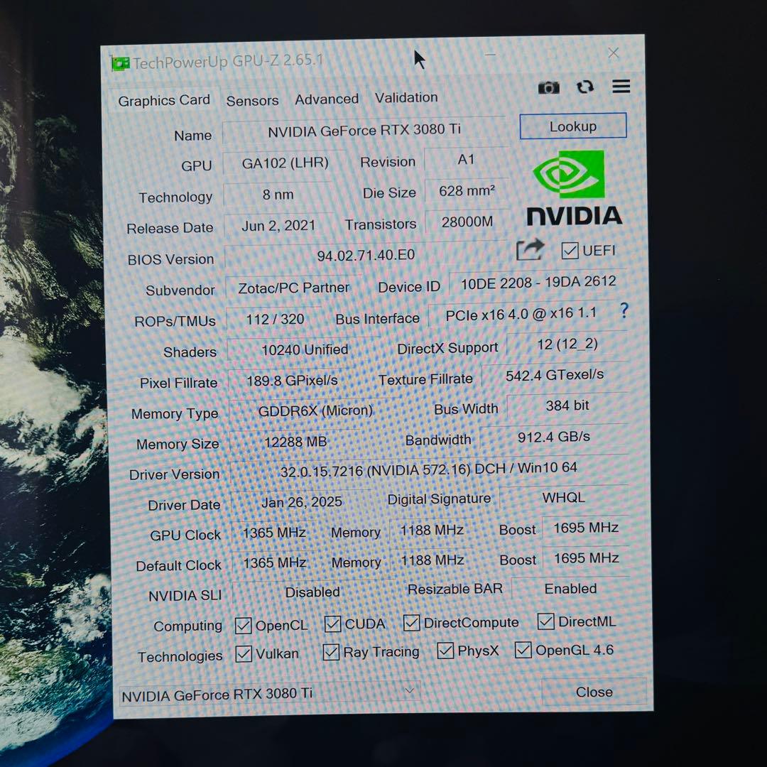 NVIDIA RTX 3080 Ti 12Gb｜元箱あり・24時間以内発送