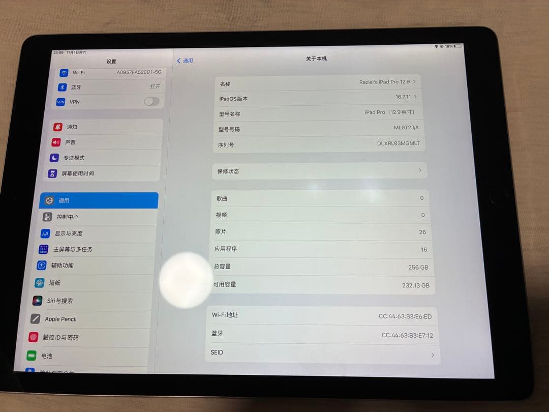 Apple iPad pro 12.9インチ　第一世帯