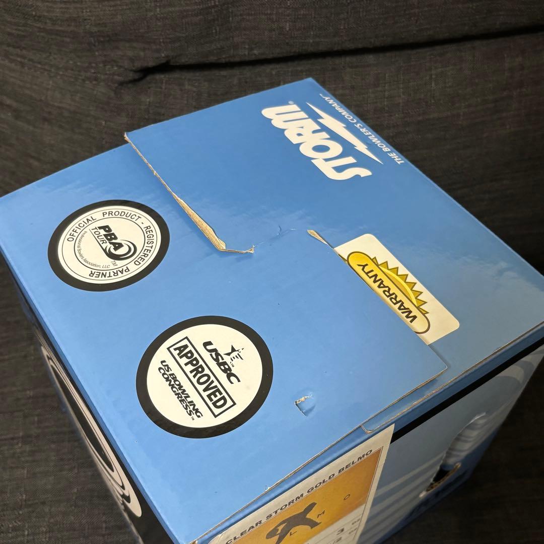 【外箱付】STORM BELMO ボウリングボール ゴールド　ベルモ　14ポンド