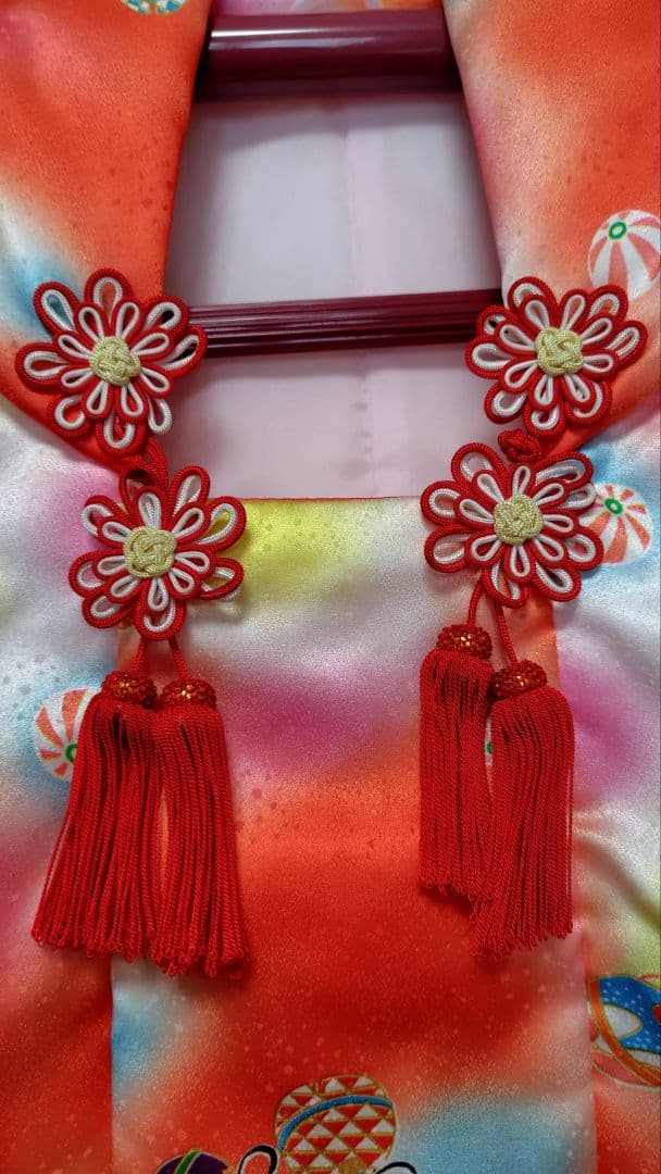 RK178子供着物フルセット6点まとめて着丈92センチ裄丈44センチ3歳用